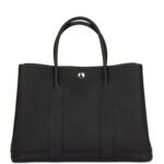 Hermès Garden Party 30 Black Negonda Palladium Hardware