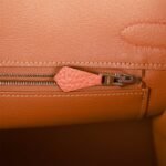 Hermès Birkin 30 Orange Poppy Clemence Palladium Hardware - Image 9