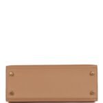 Hermès Kelly Sellier 25 Chai Epsom Gold Hardware - Image 6