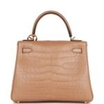 Hermès Kelly Retourne 25 Chai Matte Alligator Gold Hardware (HANDMADE) - Image 4