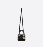 MICRO LADY DIOR BAG Black Cannage Lambskin - Image 3