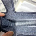 Dior Mini Book Tote Bag In Denim Blue Oblique Canvas - Image 7