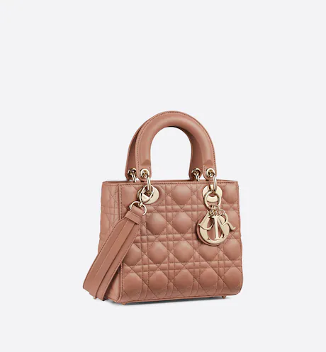 FCA44874-8A39-8DFE-8B4E-E32834068A5C SMALL LADY DIOR MY ABCDIOR BAG Blush Cannage Lambskin - Image 1