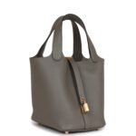 Hermès Picotin Lock 18 Gris Meyer Clemence Gold Hardware - Image 2