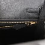 Hermès Kelly Sellier 25 Black Epsom Gold Hardware - Image 9