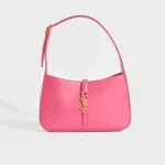 SAINT LAURENT Le 5 à 7 Leather Bag in Bubblegum Pink
