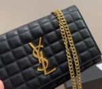 SAINT LAURENT LAMBSKIN CASSANDRE CHAIN WALLET - Image 2