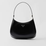 Prada Cleo Brushed Leather Shoulder Bag