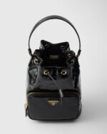 Prada Duet Naplak Patent Leather Bucket Bag - Image 3
