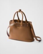 Prada Buckle Small Leather Handbag With Belt - Image 2