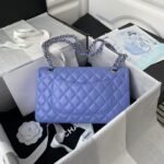 Chanel Classic 11.12 Handbag Silver Hardware - Image 2