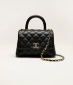 CHANEL MINI FLAP BAG WITH TOP HANDLE - Image 3