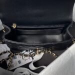 Chanel 24A AS4924 Mini Flap Bag With Top Handle Black - Image 8