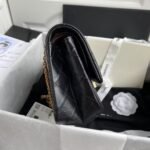 Chanel 23A Classic Medium 2.55 Flap Bag Black Distressed Calfskin Gold Hardware - Image 6