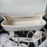Chanel 24A AS4924 Mini Flap Bag With Top Handle White - Image 8