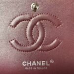 Chanel Small Classic Handbag Silver Hardware - Image 6
