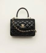 CHANEL MINI FLAP BAG WITH TOP HANDLE