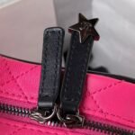 Chanel 24C AS4579 Star Bag Fuchsia and Black Satin Black Metal Hardware - Image 7