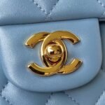 Chanel Small Classic Handbag Gold Hardware - Image 3