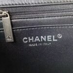 Chanel 23A Classic Mini 2.55 Flap Bag Black Distressed Calfskin Ruthenium Hardware - Image 9