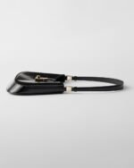 Prada Cleo Brushed Leather Shoulder Bag With Clasp Closure - Image 6