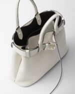 Prada Buckle Small Leather Handbag With Belt - Image 3