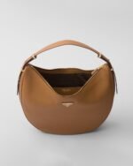 Prada Arqué Large Leather Shoulder Bag - Image 6
