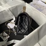 Chanel 24A AS4924 Mini Flap Bag With Top Handle Black - Image 5