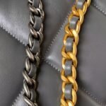 Chanel 24C AS4638 19 Hobo Bag Grey Lambskin Mixed Metal Hardware - Image 5