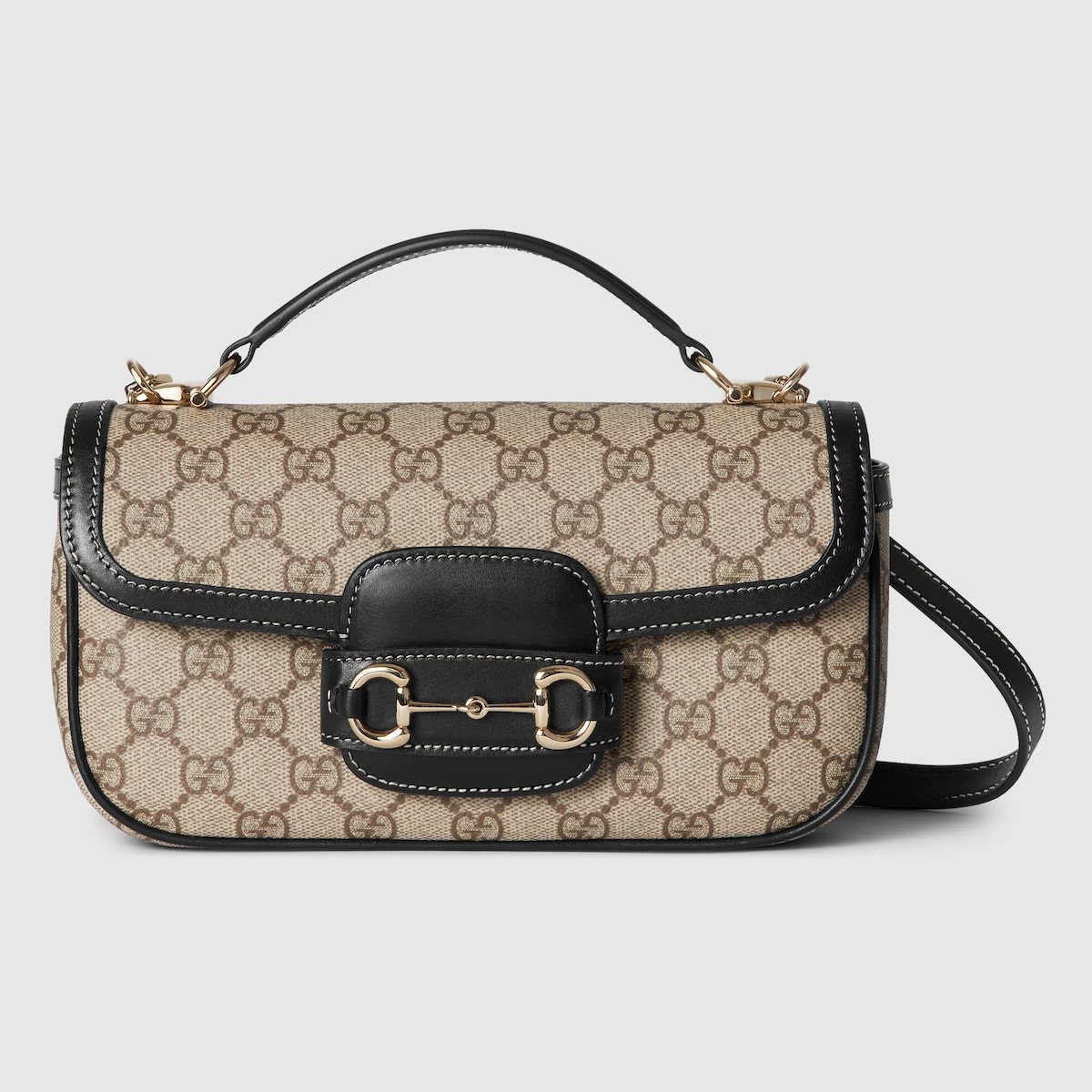 2dba4a0a23664b01924b61f7e972d82d.jpg Gucci Horsebit 1955 Soft Small Top Handle Bag - Image 1