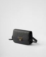 Saffiano Leather Flap Shoulder Bag - Image 4