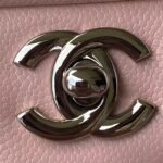 Chanel Small Classic Handbag Caviar Silver Hardware - Image 3