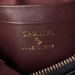 Chanel 24S AP4000 Mini Clutch With Chain Crossbody Bag Black Caviar Light Gold Hardware - Image 8