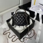 Chanel 24B AP3354 Calfskin Chain Clutch Black - Image 2