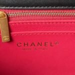 Chanel 23S AS4064 Camellia Embossed Chain Lambskin Flap Bag Black - Image 7