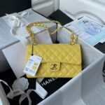 Chanel Small Classic Handbag Caviar Gold Hardware