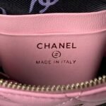 Chanel 24S AP4000 Mini Clutch with Chain Crossbody Bag Pink Caviar Light Gold Hardware - Image 8