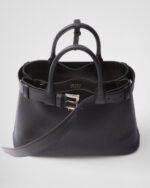Prada Buckle Small Leather Handbag With Belt - Image 5