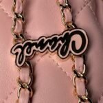 Chanel 24S AS4810 Medium CC Drawstring Backpack Shiny Lambskin Light Gold Hardware Pink - Image 3
