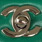 Chanel Small Classic Handbag Silver Hardware - Image 3