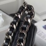Chanel 24C AS4638 19 Hobo Bag Black Lambskin Mixed Metal Hardware - Image 5