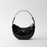 Prada Arqué Naplak Patent Leather Shoulder Bag