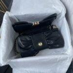 Chanel 24B AS5129 Metallic Lambskin Butterfly Evening Bag Black - Image 3