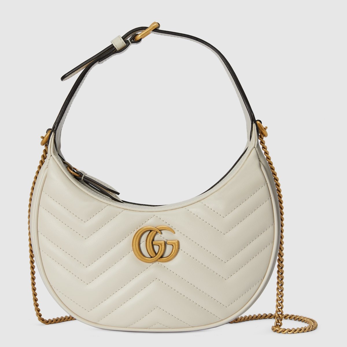 58a9ffb634784597839e7f4da558851c.jpg GG Marmont Half-Moon-Shaped Mini Bag - Image 1