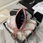 Chanel 24S AP4000 Mini Clutch with Chain Crossbody Bag Pink Caviar Light Gold Hardware - Image 5