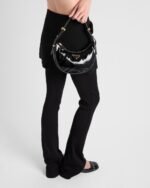 Prada Arqué Naplak Patent Leather Shoulder Bag - Image 3