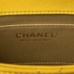 Chanel AS4868 Mini Flap Bag Pearl Lambskin Faux Pearl & Gold Metal Yellow - Image 7