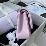 Chanel Classic 11.12 Handbag Silver Hardware - Image 3