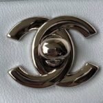 Chanel Small Classic Handbag Silver Hardware - Image 3