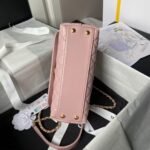 Chanel A92990 Small Flap Bag With Top Handle Shiny Calfskin Pink - Image 5
